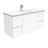 CUBA Phoenix Stone 1200 + Gloss White Fingerpull Wall-Hung/Floor Standing/On Legs