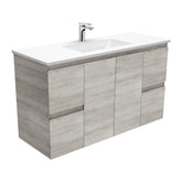 GREEK Edge Industrial 1200 Wall-Hung/Kickboard Vanity