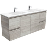 GREEK Edge Industrial 1500 Double Bowl Wall-Hung/Kickboard Vanity
