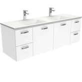 CUBA Phoenix Stone 1500, Double Bowl + UniCab Wall-Hung/Kickboard