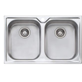 DIAZ Double Bowl Topmount Sink Available In 780x480x200mm