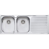 DIAZ Double Bowl Topmount Sink And With Drainer In LHB Or RHB Available In 10x490x200mm21