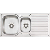 Endeavour 1 & 1/2 Bowl Sink With Drainer in LHB and RHB in 1020x520x190mm