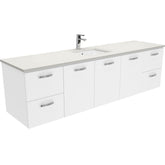 HEBREW Roman Sand 1800, Single Bowl + UniCab Wall-Hung/Kickboard