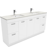 HEBREW Roman Sand 1800, Double Bowl + UniCab Wall-Hung/Kickboad