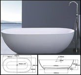 Oval Bath Tub Stone 1800
