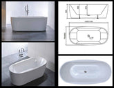 Free Standing Bath Tub 1500