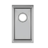 Pollo 1.2mm Handmade Top/Undermount Single Bowl Kitchen Sink 250x450x215mm