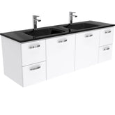 CUBA Black 1500, Double Bowl + UniCab Wall-Hung/Kickboard