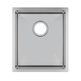 Pollo 390x450x215mm 1.2mm Handmade Top/Undermount Single Bowl Kitchen Sink