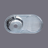 Stainless Steel Round Kitchen Sink 890