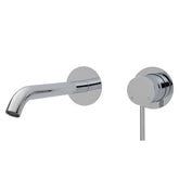 Rio Wall Basin/Bath Mixer Set, Round Plates, 200mm,chrome,brushed Nickel,Gun Metal,Matte Black,Urban Brass