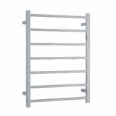 HOTRAIL STRAIGHT SQUARE LADDER HEATED TOWEL RAIL WITH SWITCH W600xH800xD120mm