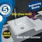 Marble stone basin - VIRA Gloss Finish