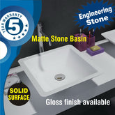 Marble stone basin - VIRA Matt Finish