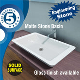 Marble stone basin - ZIRA Gloss Finish