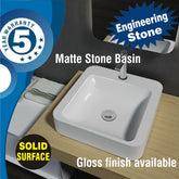 Marble stone basin - RANDO Gloss Finish