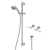 ILLIAN Lever Rail Shower Set, Chrome,Brushed Nickel,Matte Black