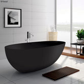 STONE BATH IN MATTE BLACK BAHAMA