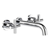 CROSS Wall Basin/Bath Set In 180mm or 220mm IN Chrome OR Matte Black