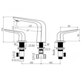 SUPERIA 3 Holes Basin Mixer
