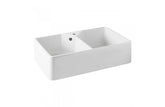 TURNER HASTINGS Chester 79 x 49 Double Flat Front Fine Fireclay Butler Sink