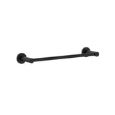 Round Single Towel Rail 300mm-Chrome / Black