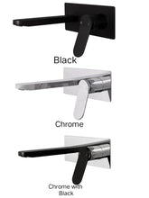 FREEDOM Wall Basin Set In Chrome, Matte Black, And Matte Black And Chrome
