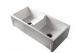TURNER HASTING Patri 100 x 47 Fine Fireclay Double Bowl Butler Sink