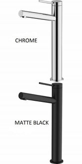 VENICE Chrome Uplift Tower Basin Mixer