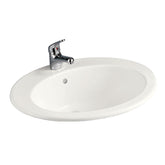 KRACK Jessica Ivory Fully-Inset Basin