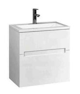 BELLA Wall Hung Vanity In 600 or 750 With White Gloss Finish