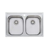 Oliveri Diaz Undermount/Top Mount Double Bowl Sink