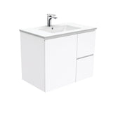 MILAN Fingerpull 750 Wall-Hung Vanity In Gloss White, Matte White and Matte Black