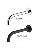 VENICE Chrome Curved Wall Spout