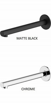 VENICE Chrome Straight Wall Spout