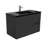 CUBA Black 900 + Satin Black Fingerpull Wall-Hung