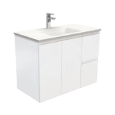 CUBA Phoenix Stone 900 + Matte White Fingerpull Wall-Hung/Kickboard