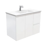GREEK Fingerpull Matte White 900 Wall-Hung/Kickboard Vanity