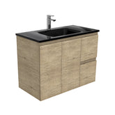 CUBA Black 900 + Edge Scandi Oak Wall-Hung/Kickboard