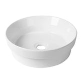 SEMI INSET ROUND 355X355X120 GLOSS WHITE BASIN