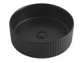 OXFORD ROUND 395X395X125 MATTE BLACK BASIN