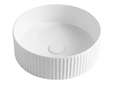 OXFORD ROUND 395X395X125 GLOSS WHITE BASIN