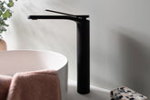 LILLY Extended Basin Mixer Chrome,Matte Black & Chrome, Matte Black