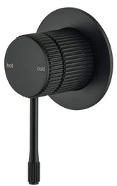 ZIZA Fluted Shower Mixer.Black,Brushed Nickel,Gunmetal,french Gold