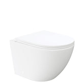 Koko Tornado Flush Wall Hung Toilet Suite, Gloss White with Slim Seat