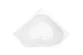 TRIANGOLO Inset or Spa Bath With 6 or 12 or 14 or 18 Jets 1295 or 1465mm