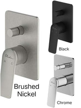 PARIS Matte Black Wall Mixer With Diverter