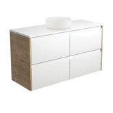 KIOWA Semi-Inset, Amato 1200 Vanity, Wall Hung