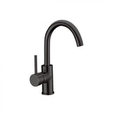 Rund Gooseneck Sink Mixer - Black